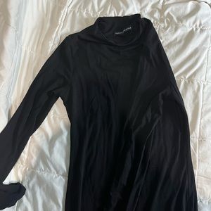 Naked wardrobe black midi dress-NEW